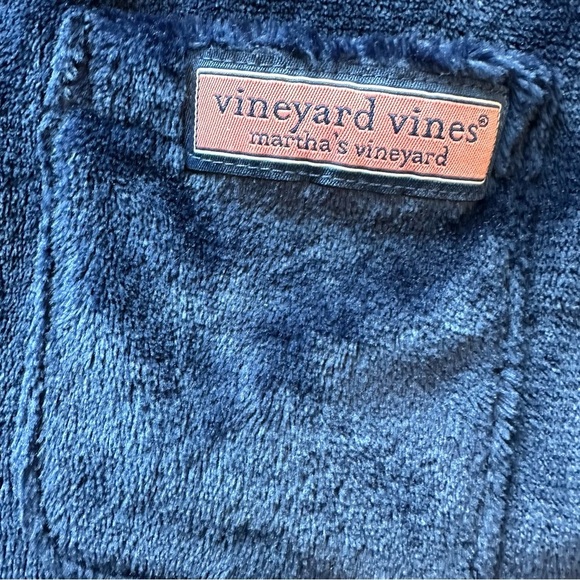 Vineyard Vines onesie Blue Whale Kids size small hoodie One Piece plush cozy - Picture 6 of 6